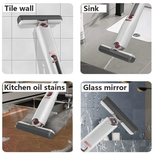 Mini Mop with Self-Squeezing Mechanism