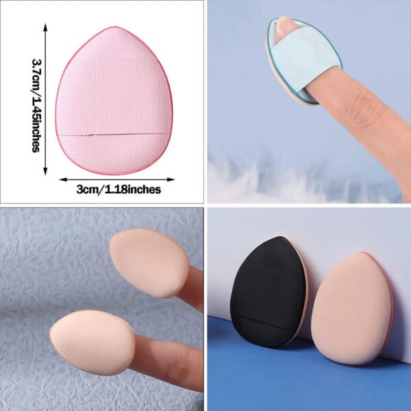 Finger Puff 6/12 Pcs Mini Makeup Puff For Foundation