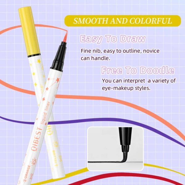 QIBEST 12 Colors Liquid Eyeliner Set