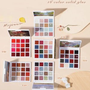 Solid Nail Gel Palette Kit (16 Colors)